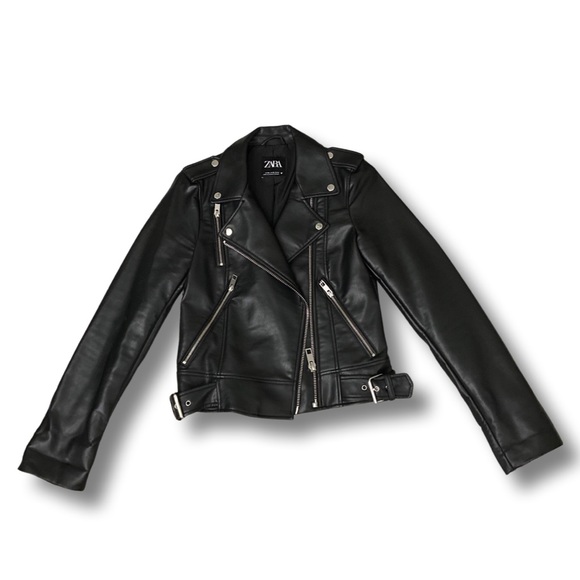 ZARA Faux Leather Jacket - Picture 1 of 3